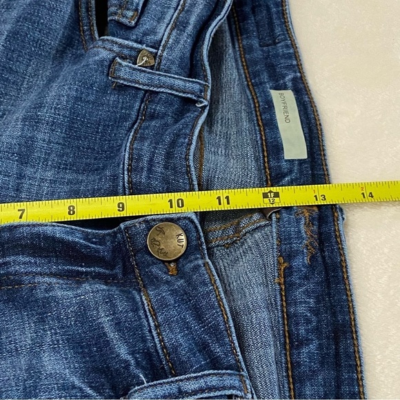 KUT FROM THE KLOTH / Boyfriend Straight Leg Distressed Highrise Jeans Size 14 - Picture 9 of 10